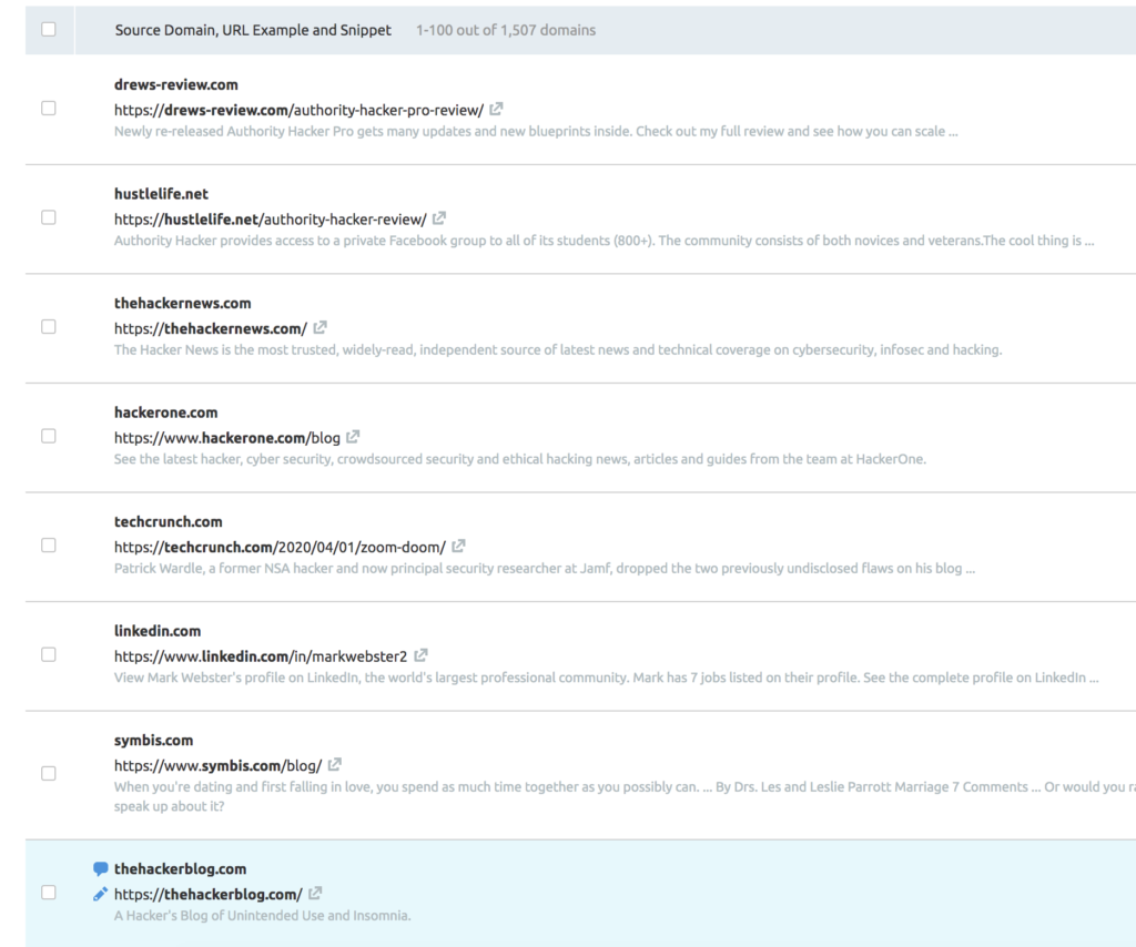 Semrush Link Building Tool