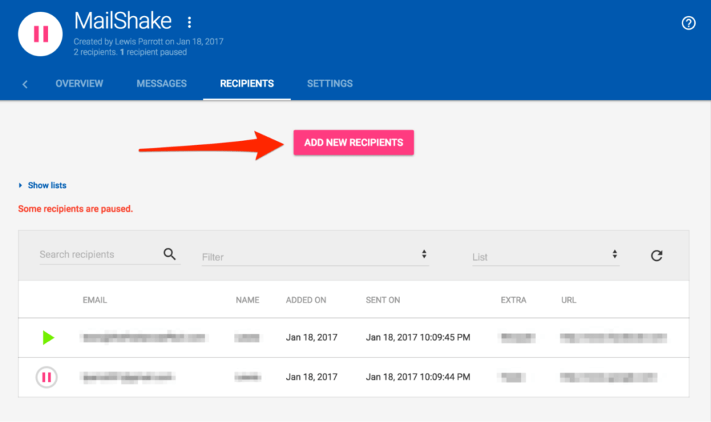 Mailshake Forever Campaigns