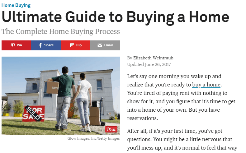 The Balance Ultimate Guide to Buying a Home