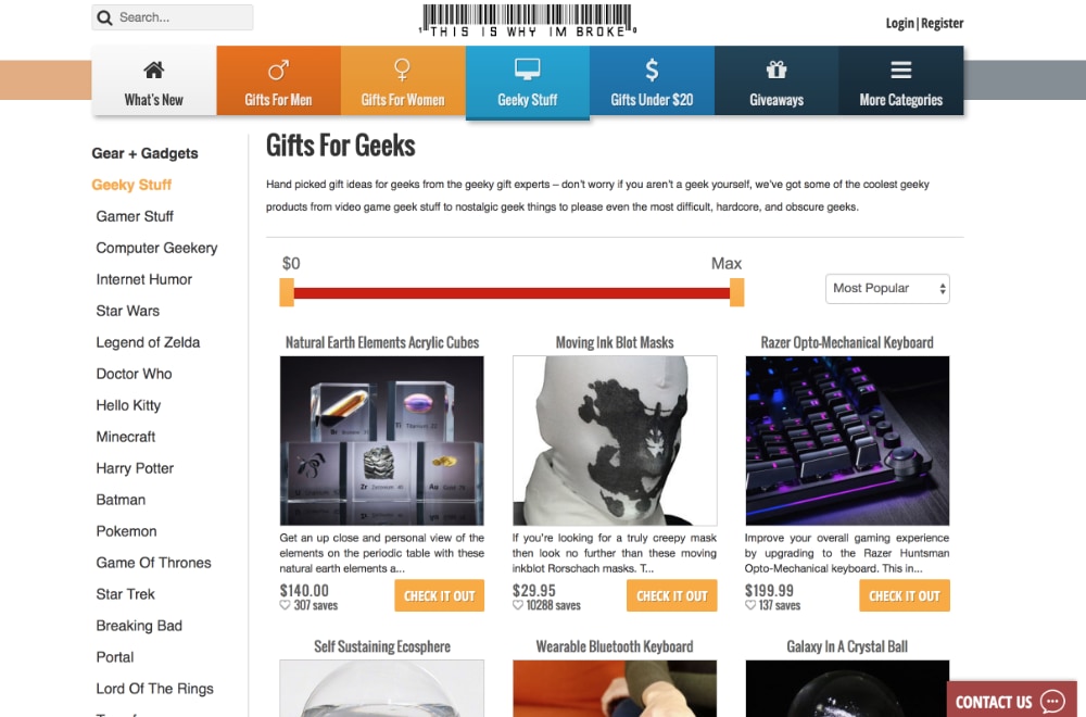 This Is Why I'm Broke Gifts for Geeks