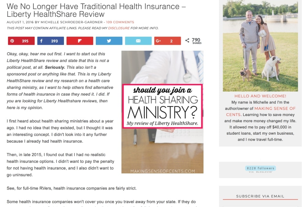 We No Longer Have Traditional Health Insurance – Liberty HealthShare Review