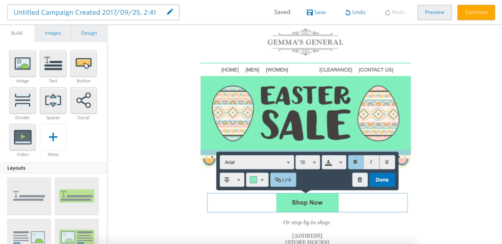 Constant Contact Email Template Editor