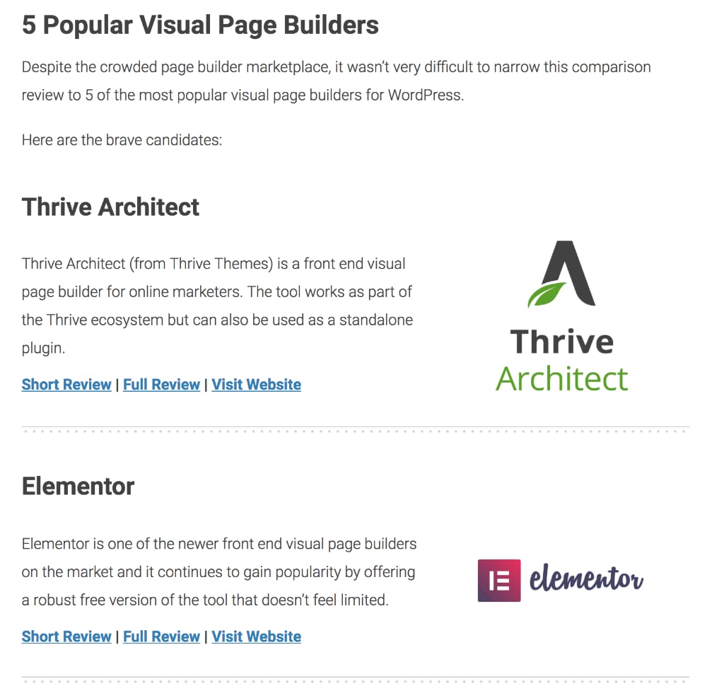 Best Page Builders on WordPress