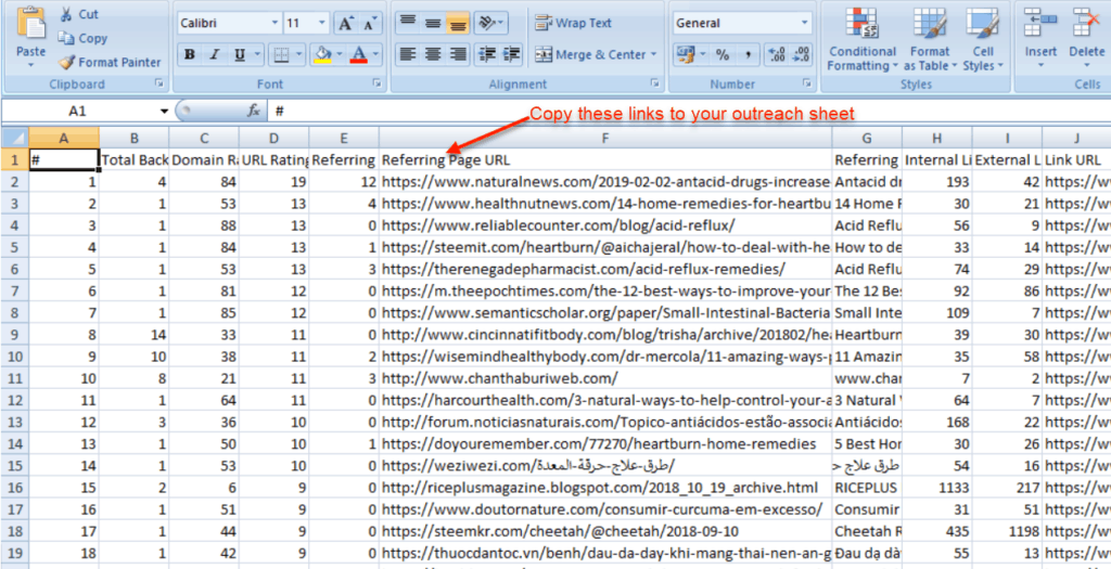 Master Database With Links