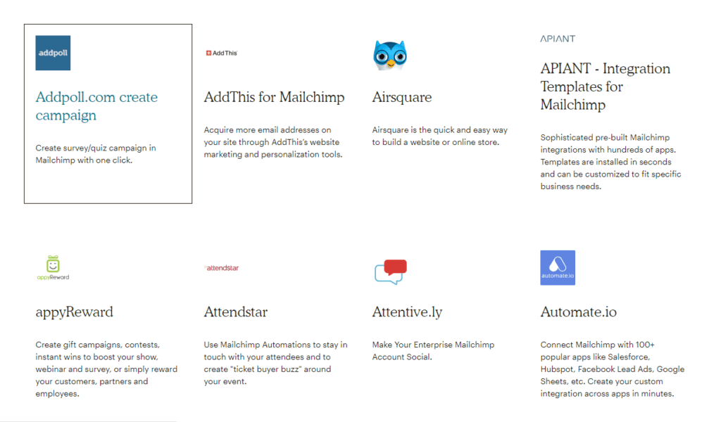 Mailchimp Integrations