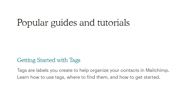 Mailchimp Popular Guides And Tutorials