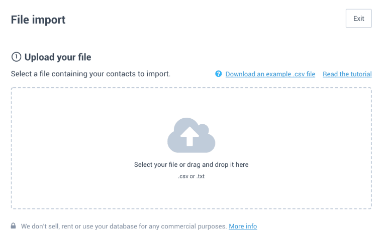 Sendinblue Contacts Upload
