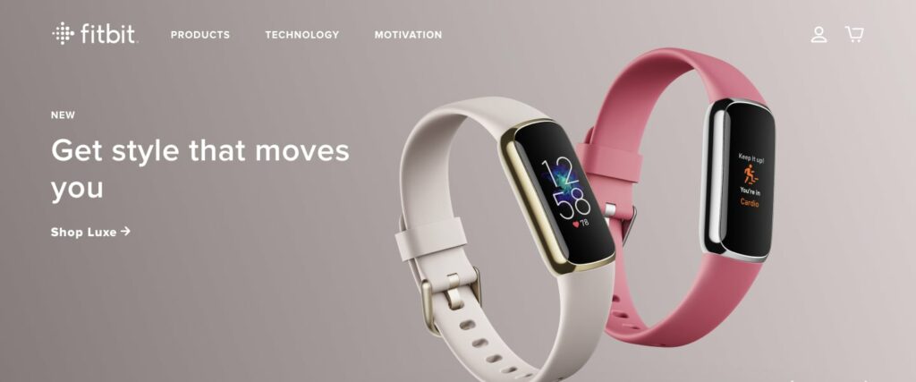 Fitbit Homepage