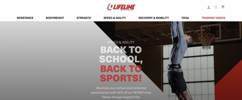 Lifeline Fitness Homepage