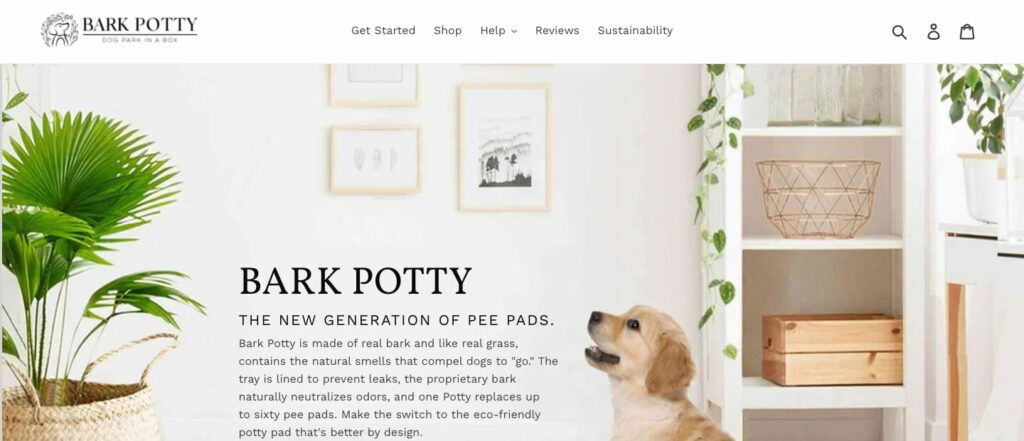 Bark Potty Homepage