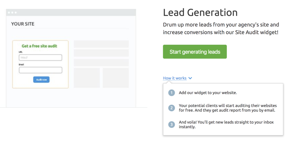 Lead Generation Semrush
