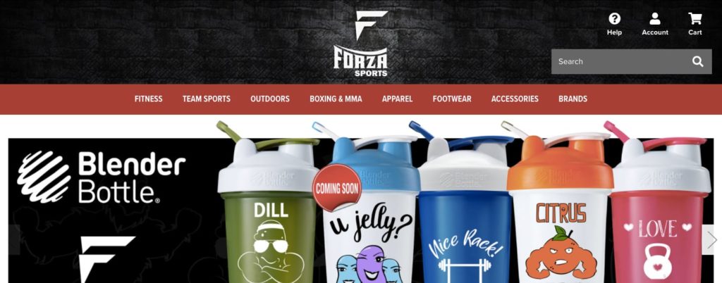 Forza Sports Homepage