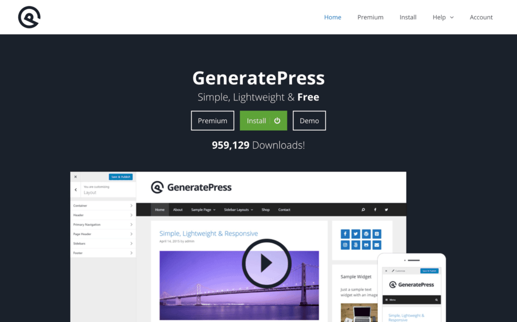 Generatepress: one of the best wordpress themes for affiliate marketing