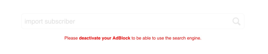 GetResponse AdBlock Deactivation