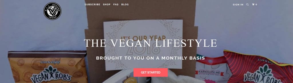 All Around Vegan Box Homepage