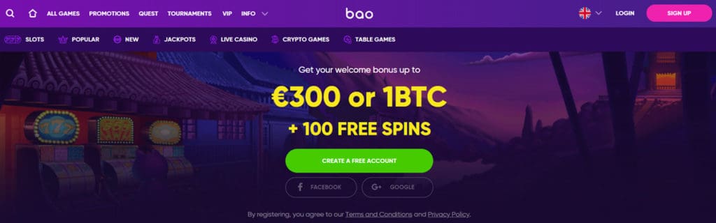 Bao Casino Homepage