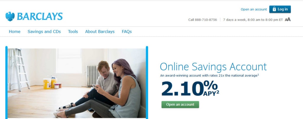 Barclays Us Online Savings Homepage