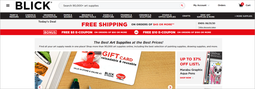 Blick Homepage Screenshot