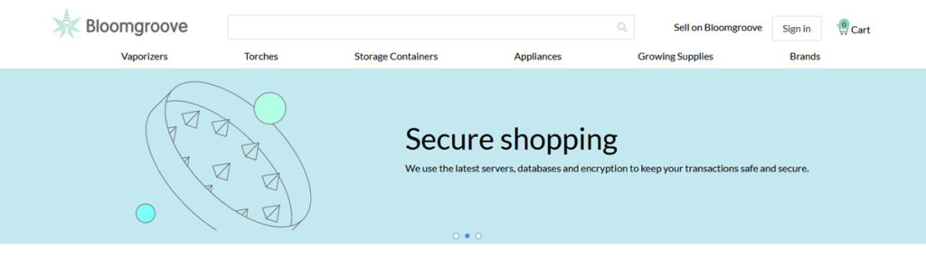 Bloomgove Homepage Screenshot