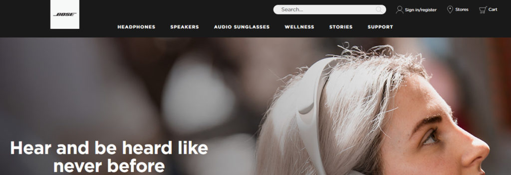 Bose Homepage