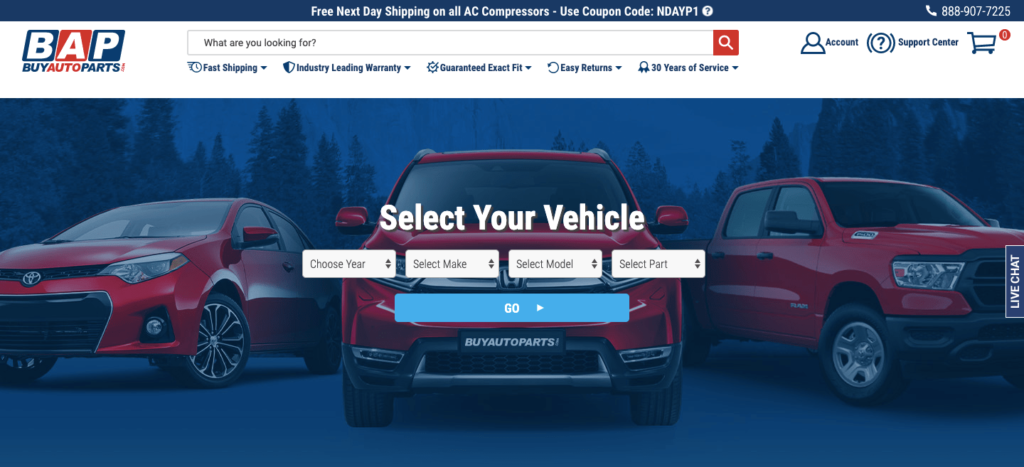Buyautoparts Homepage