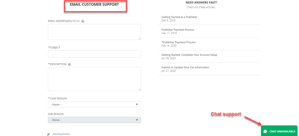 Cj Customer Support Form