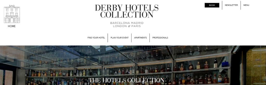 Derby Hotels Homepage