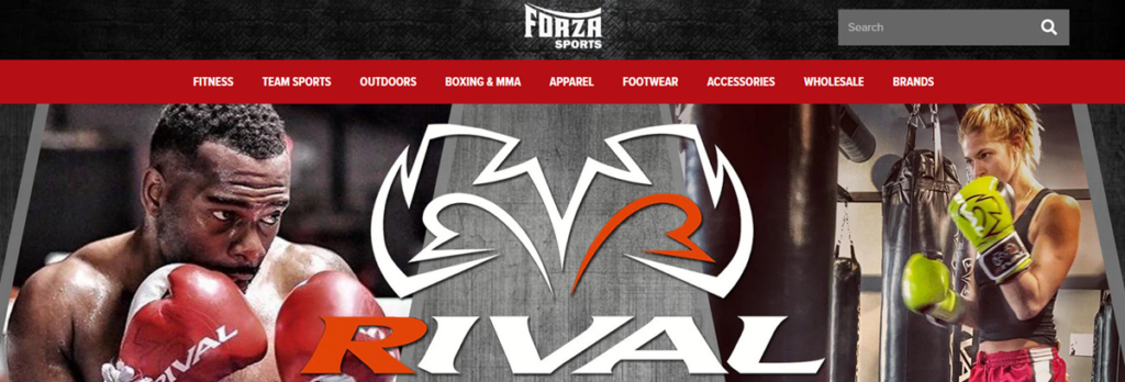 Forza Sports Homepage Screenshot