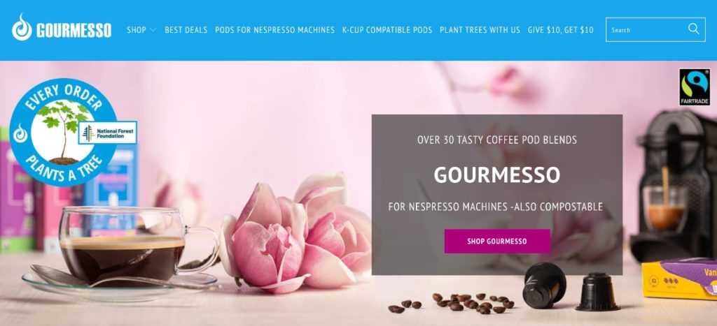 Gourmesso Homepage