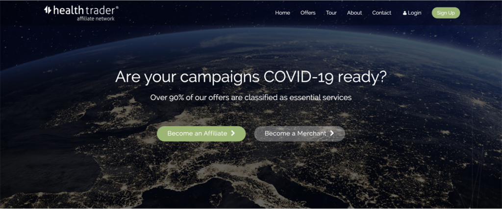 Healthtrader Homepage