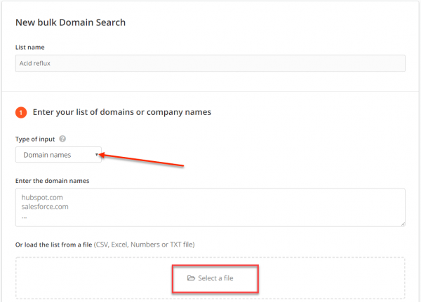Hunter Bulk Domain Search Hunter Bulk Domain Search
