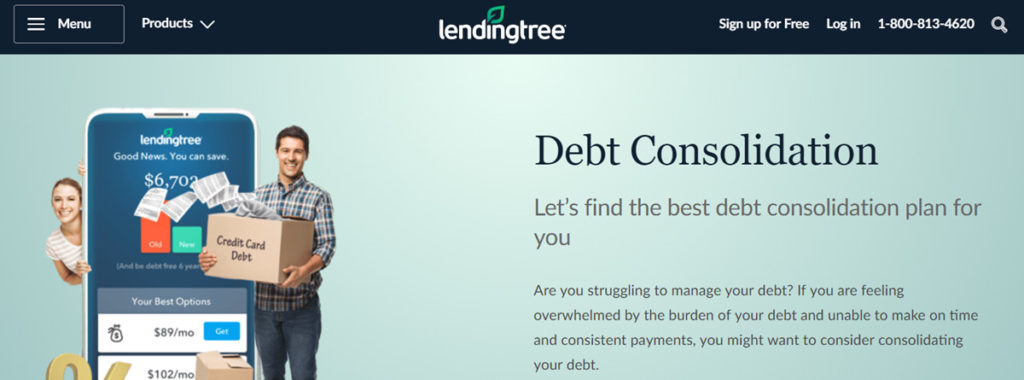 Lending Tree Homepage