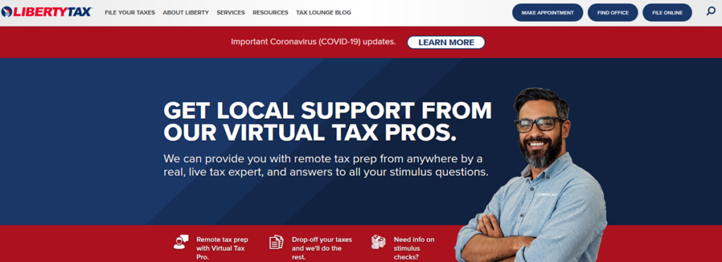 Libertytax Homepage Screenshot