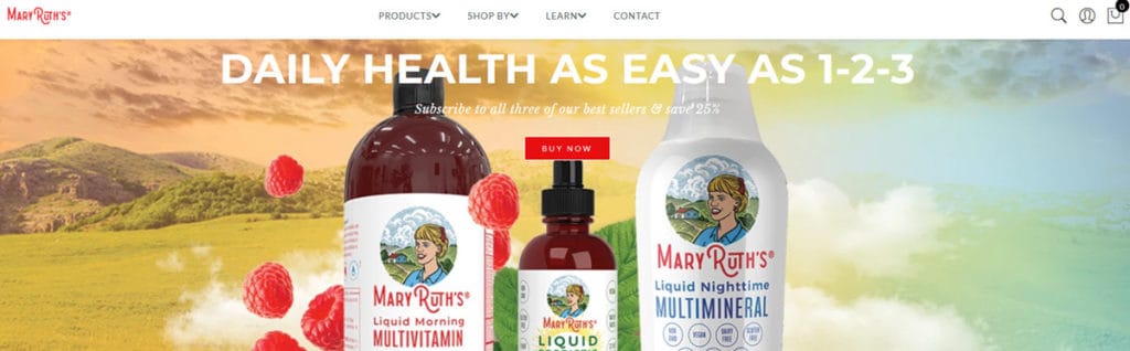 Mary Ruth's Organics Homepage