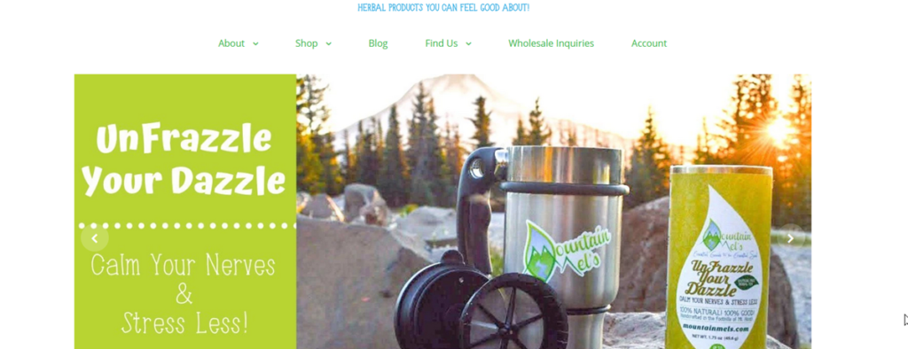 Mountain Mel's Homepage Screenshot