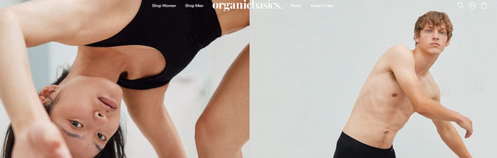 Organic Basics Homepage