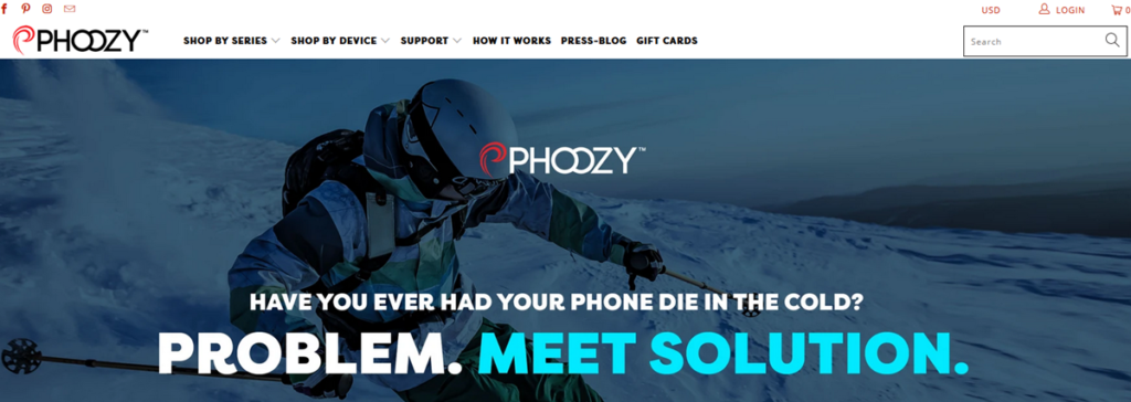 Phoozy Homepage Screenshot