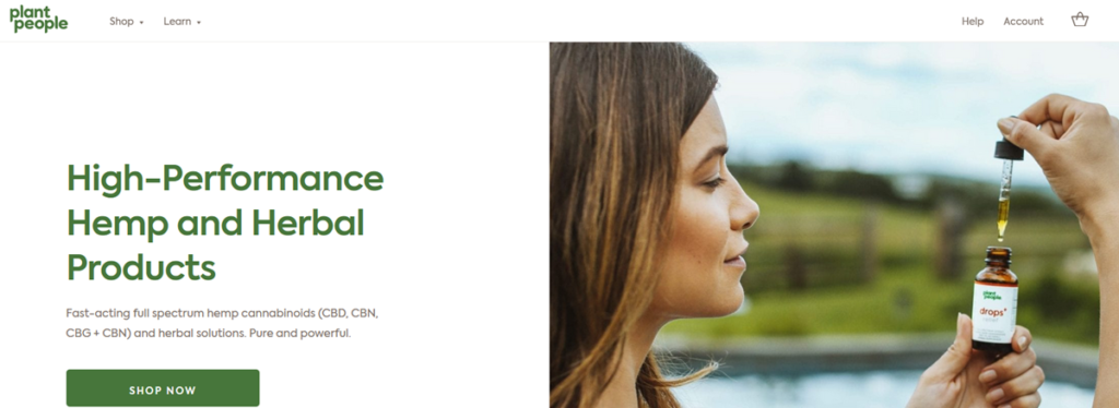 Plant People Homepage Screenshot