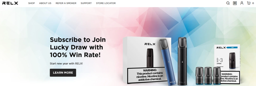 Relx Homepage Screenshot