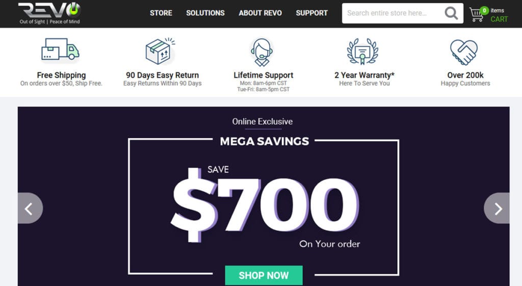 Revo Homepage