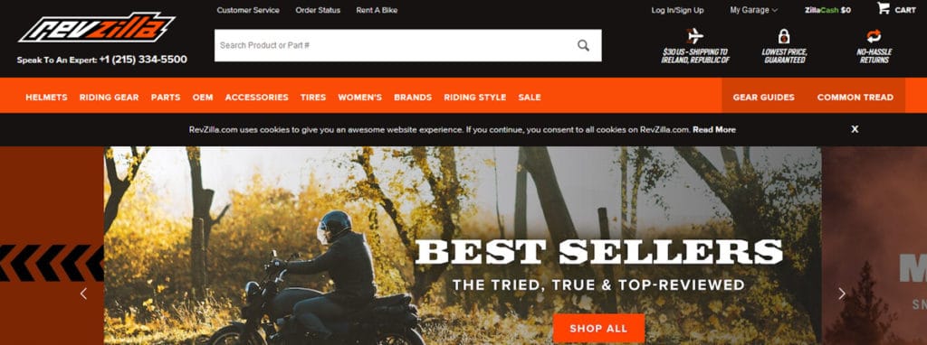 Revzilla Homepage