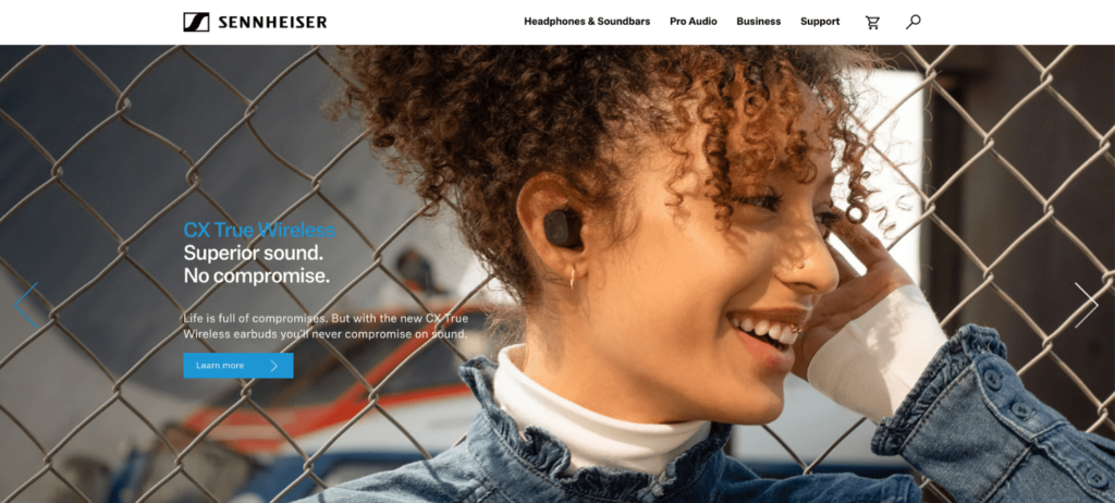 Sennheiser Homepage