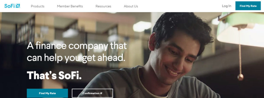 Sofi Social Finance Homepage