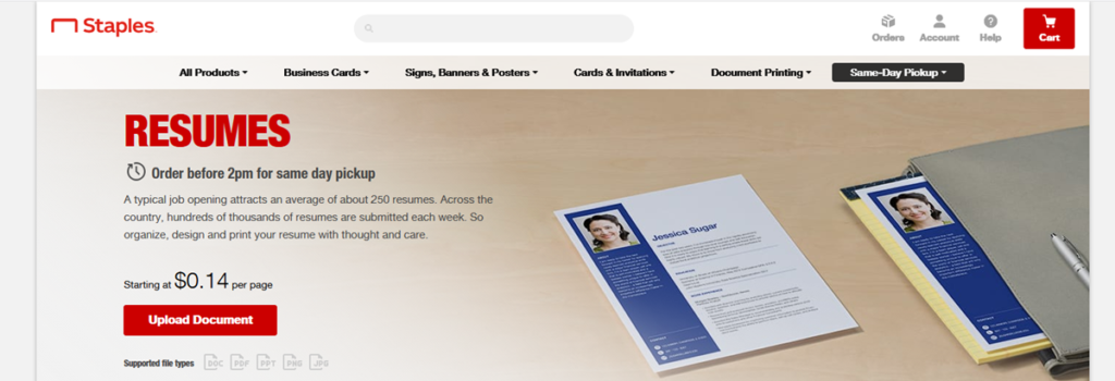 Staples Homepage Screenshot
