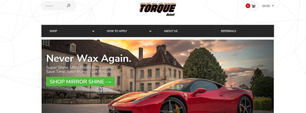 Torque Detail Homapage