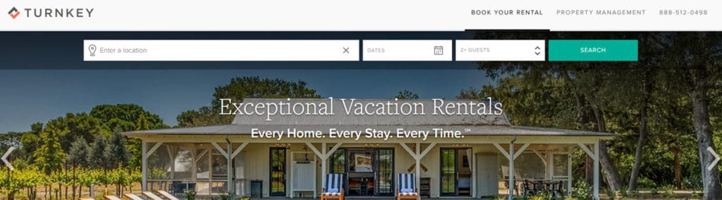 Turnkey Vacation Rentals Homepage