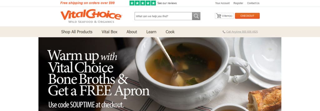 Vital Choice Homepage