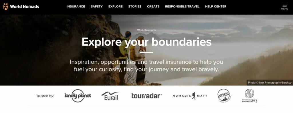 World Nomads Homepage