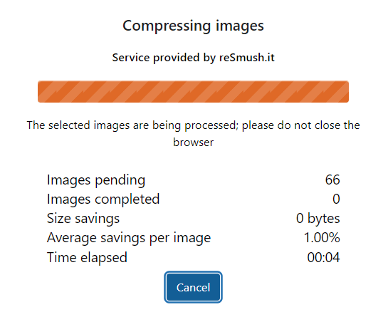 Wp Optimize Compressing Images