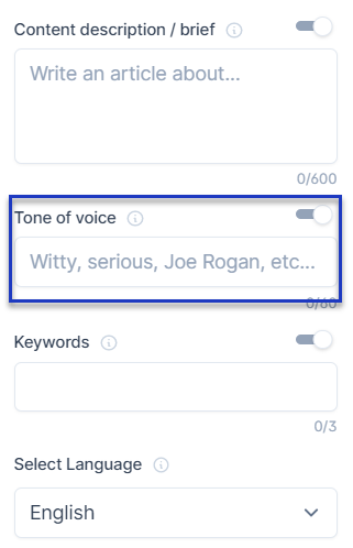 Tone Of Voice